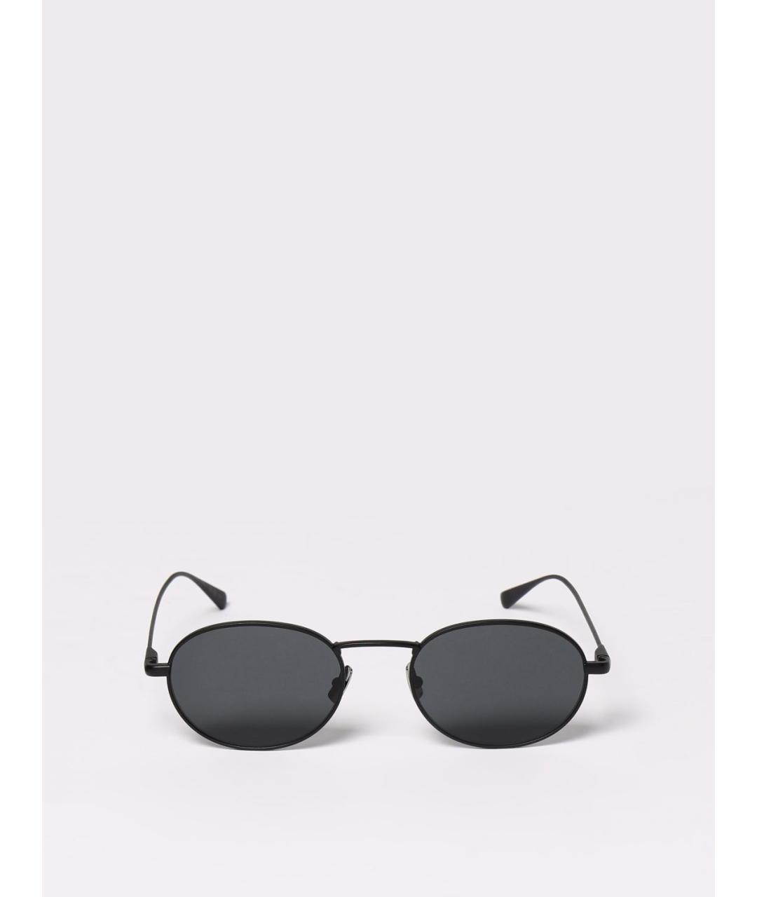 SAINT LAURENT Черные металлические солнцезащитные очки, фото 3
