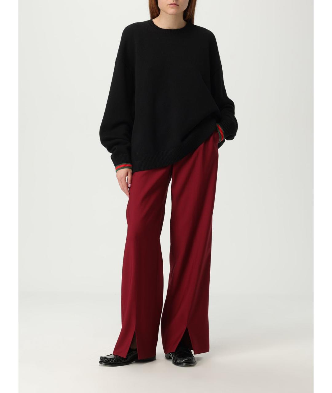 GUCCI Красные прямые брюки, фото 3