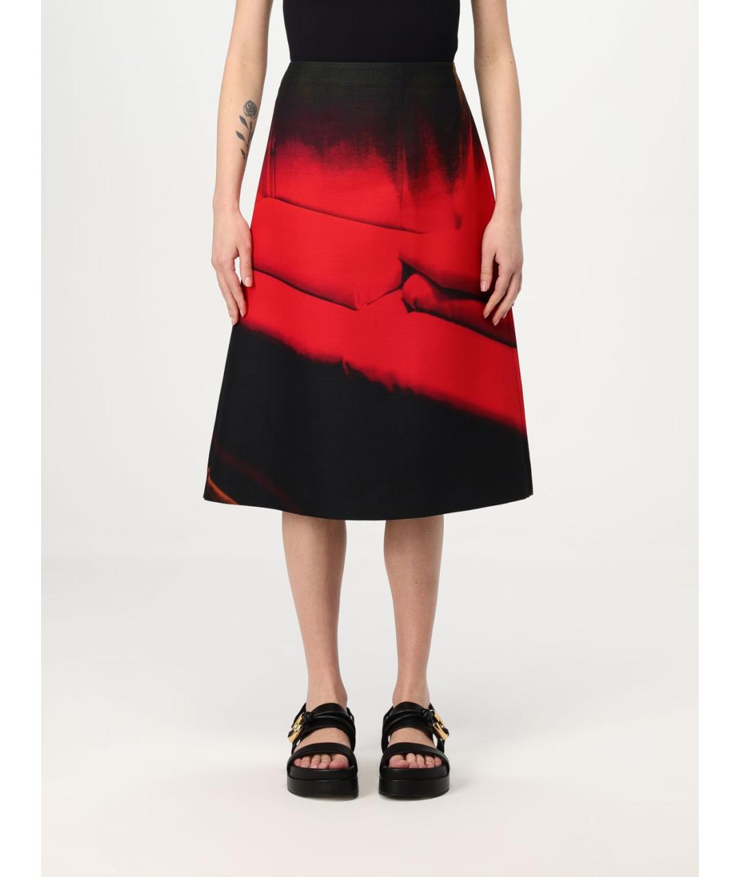 JIL SANDER Мульти юбка миди, фото 6