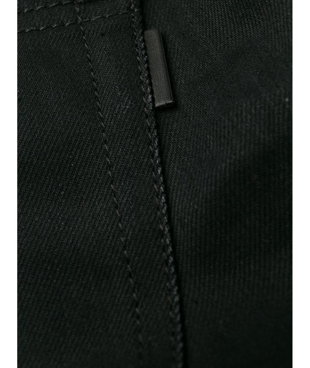 SAINT LAURENT Черные хлопковые джинсы слим, фото 5