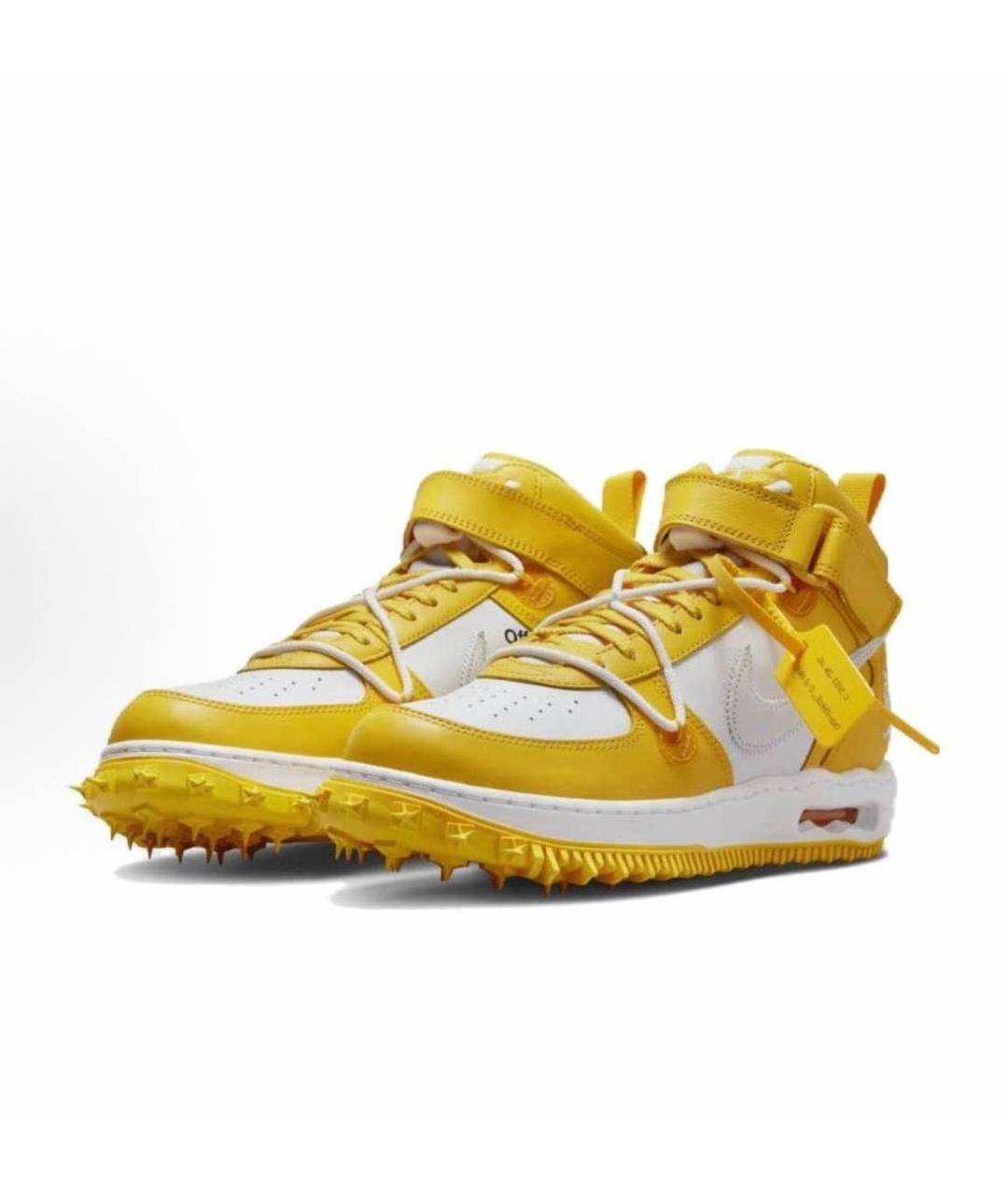 NIKE X OFF-WHITE Желтые кроссовки, фото 2
