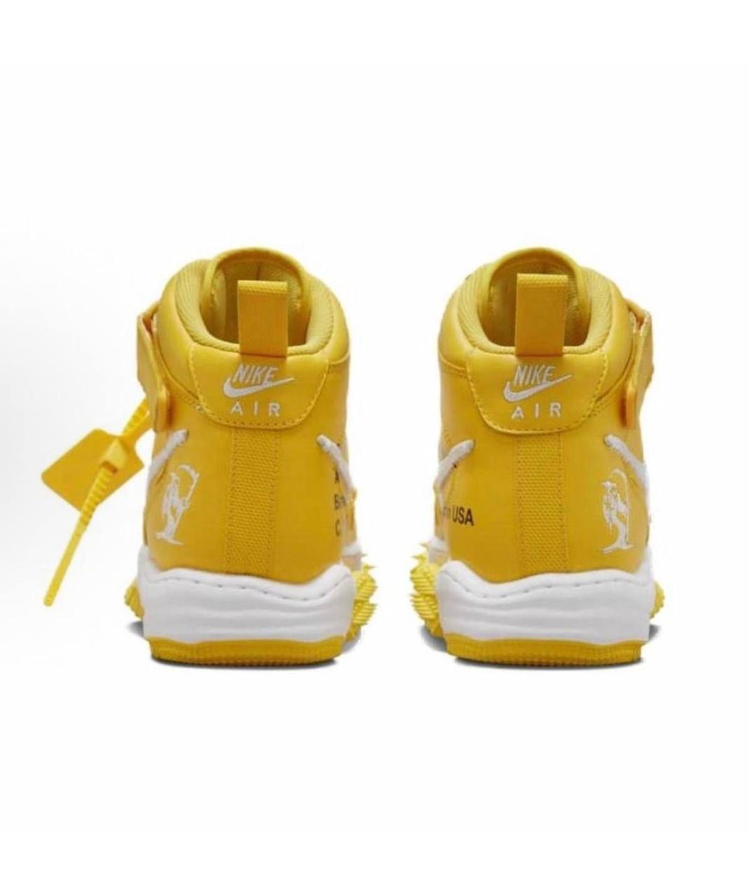 NIKE X OFF-WHITE Желтые кроссовки, фото 4