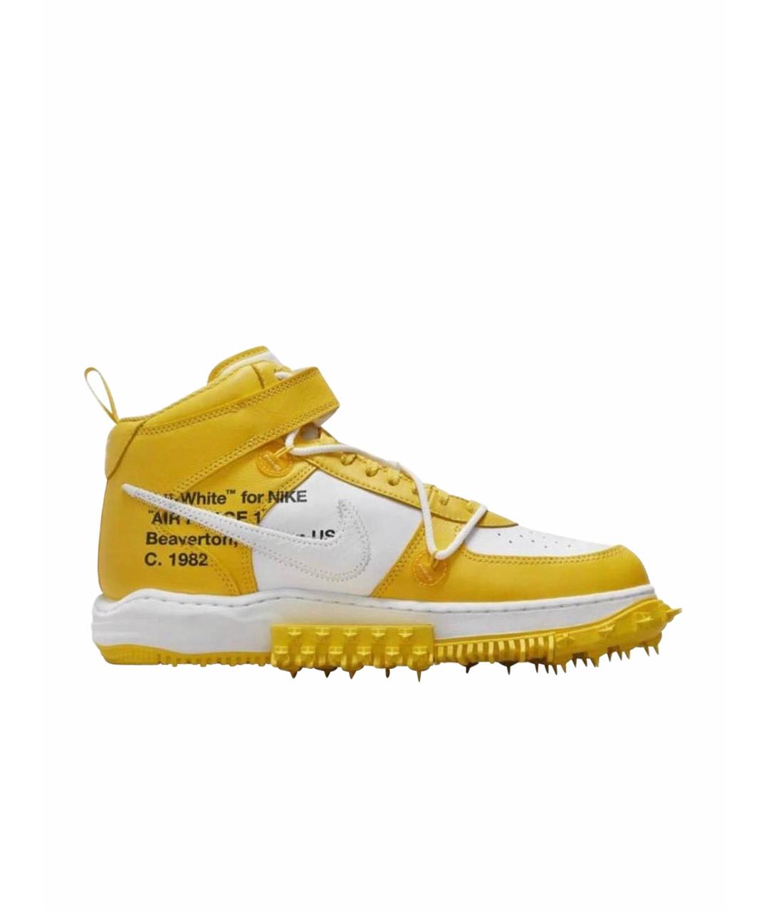 NIKE X OFF-WHITE Желтые кроссовки, фото 1