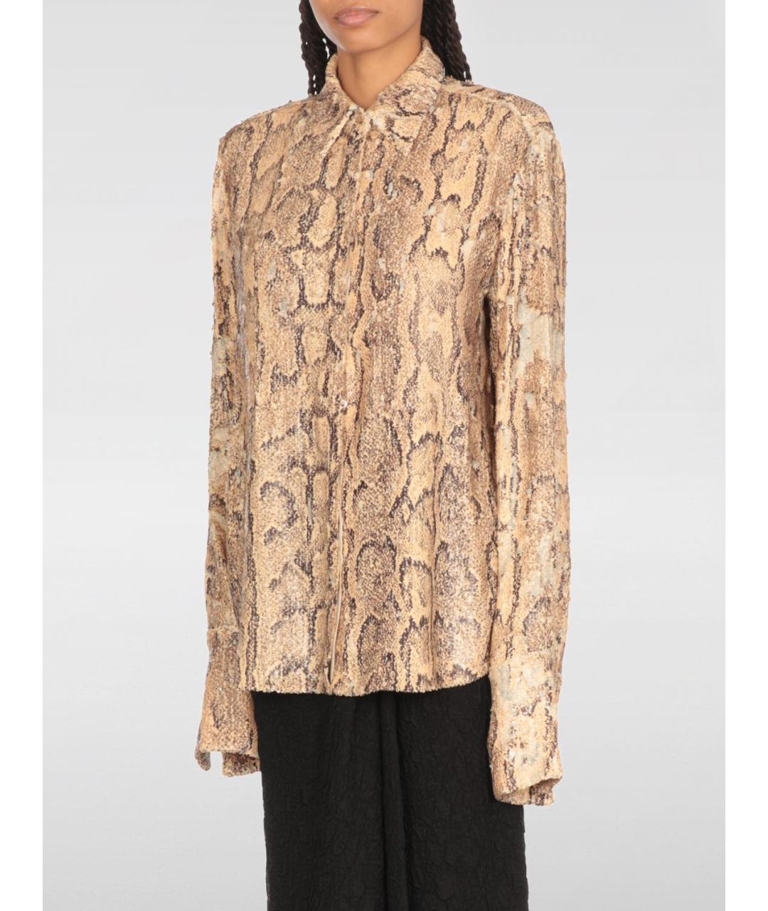DRIES VAN NOTEN Бежевая рубашка, фото 2