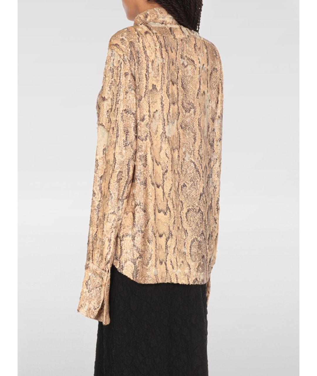 DRIES VAN NOTEN Бежевая рубашка, фото 3