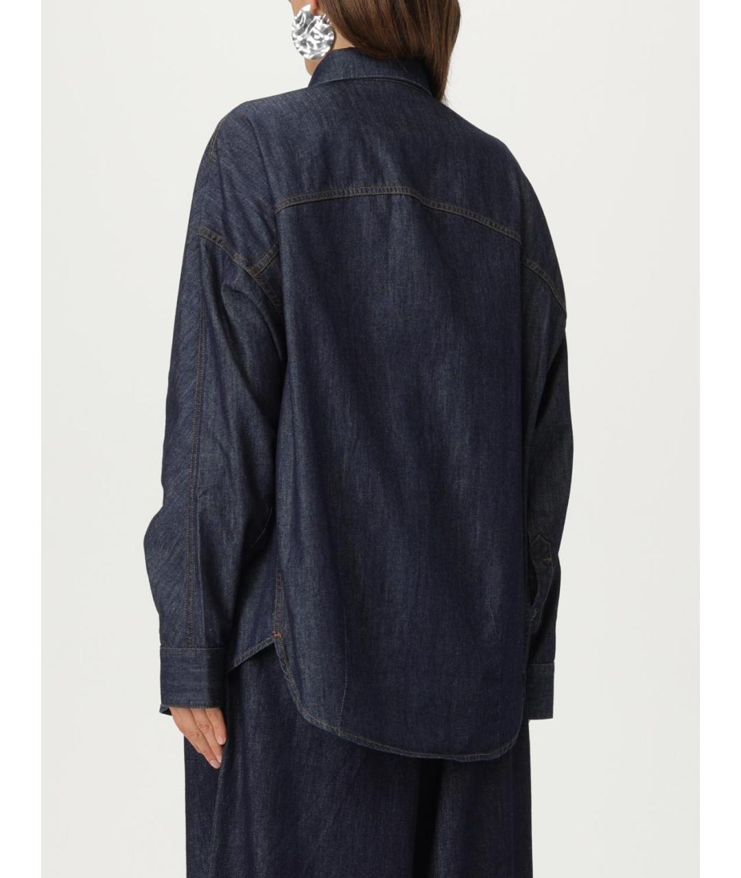 DRIES VAN NOTEN Синяя рубашка, фото 4