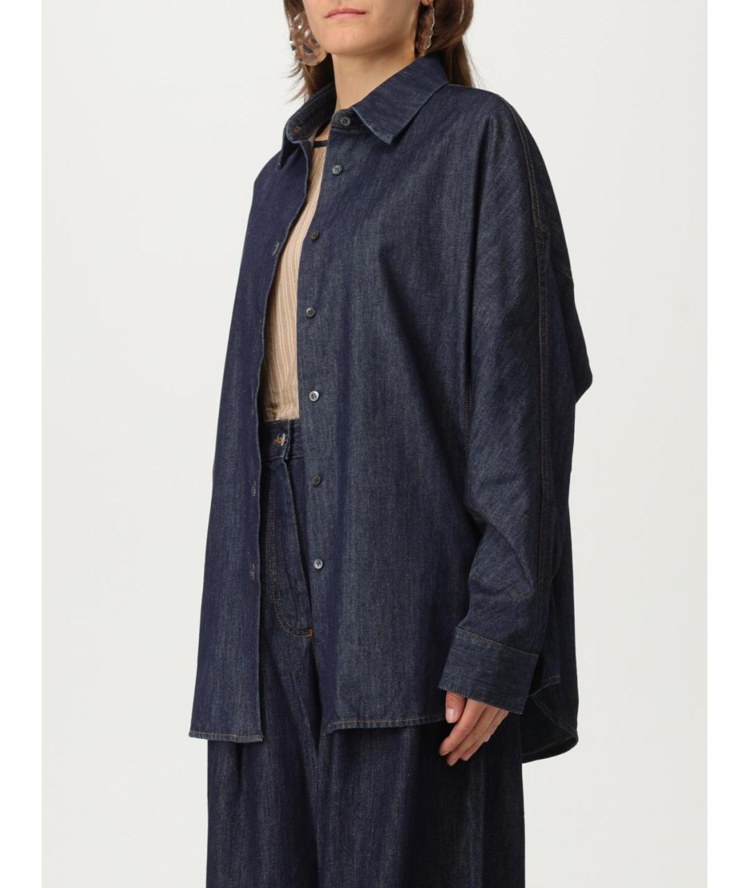 DRIES VAN NOTEN Синяя рубашка, фото 5
