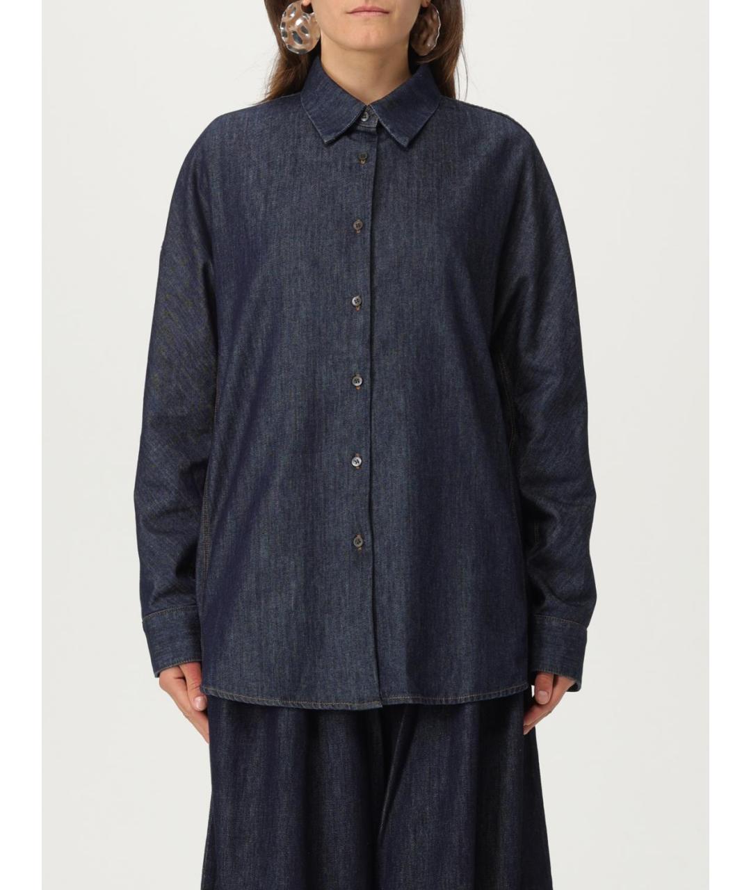DRIES VAN NOTEN Синяя рубашка, фото 2