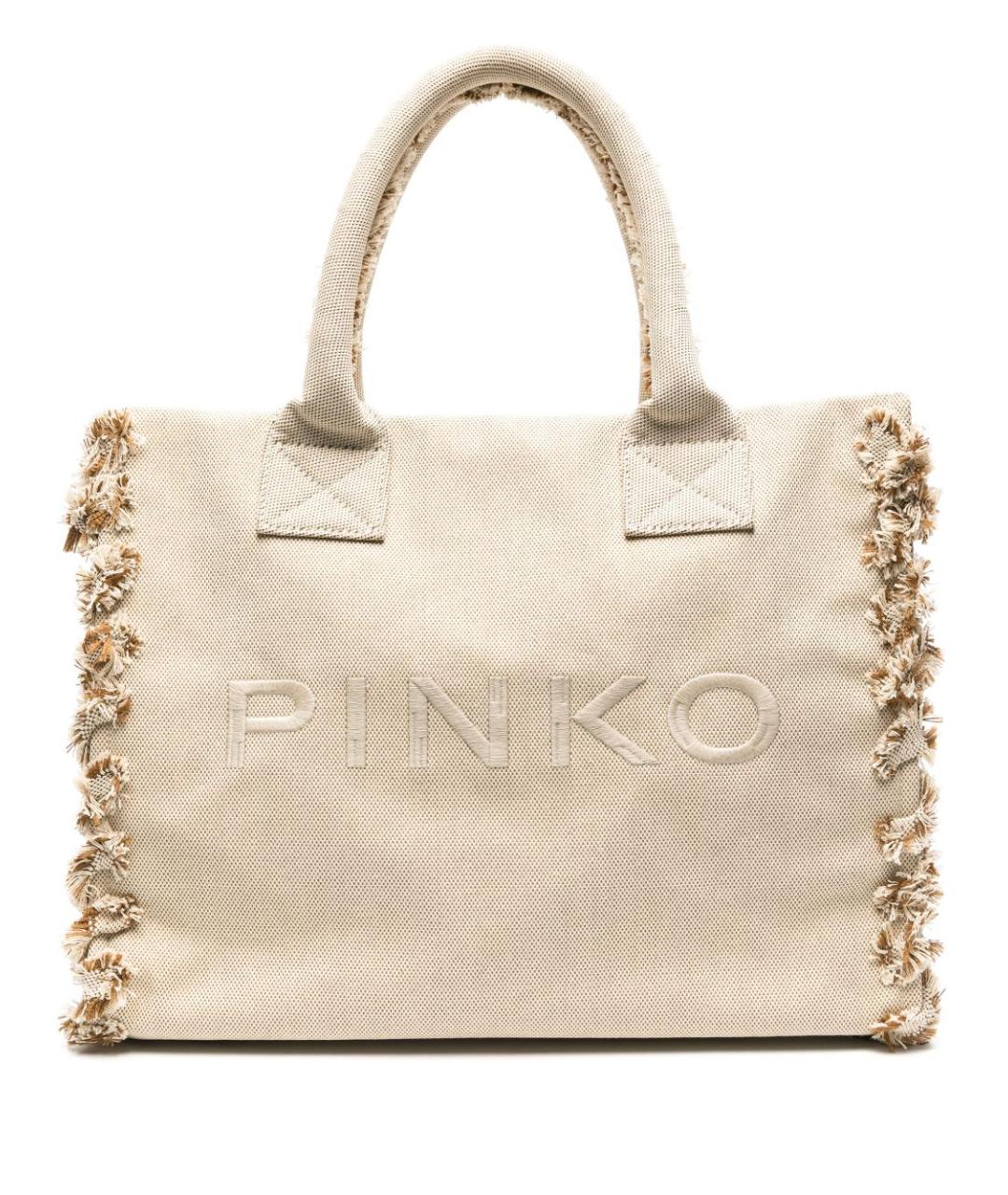 PINKO Бежевая сумка тоут, фото 1