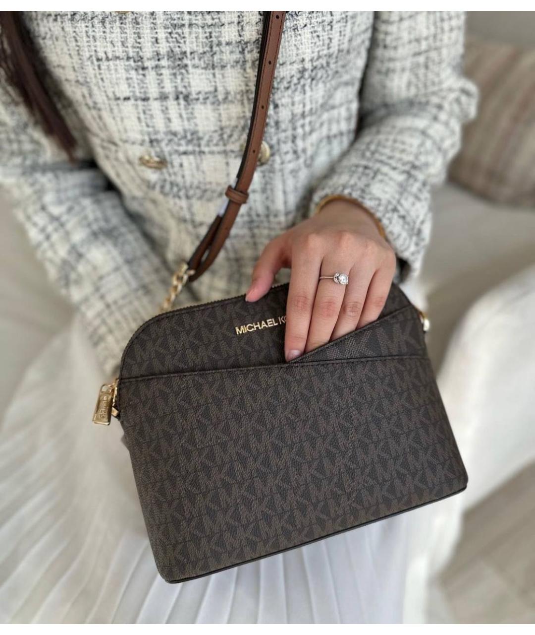 MICHAEL KORS Коричневая сумка через плечо, фото 4