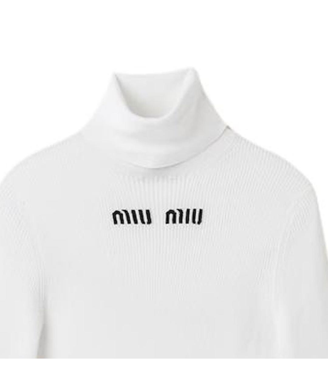 MIU MIU Белый джемпер / свитер, фото 5