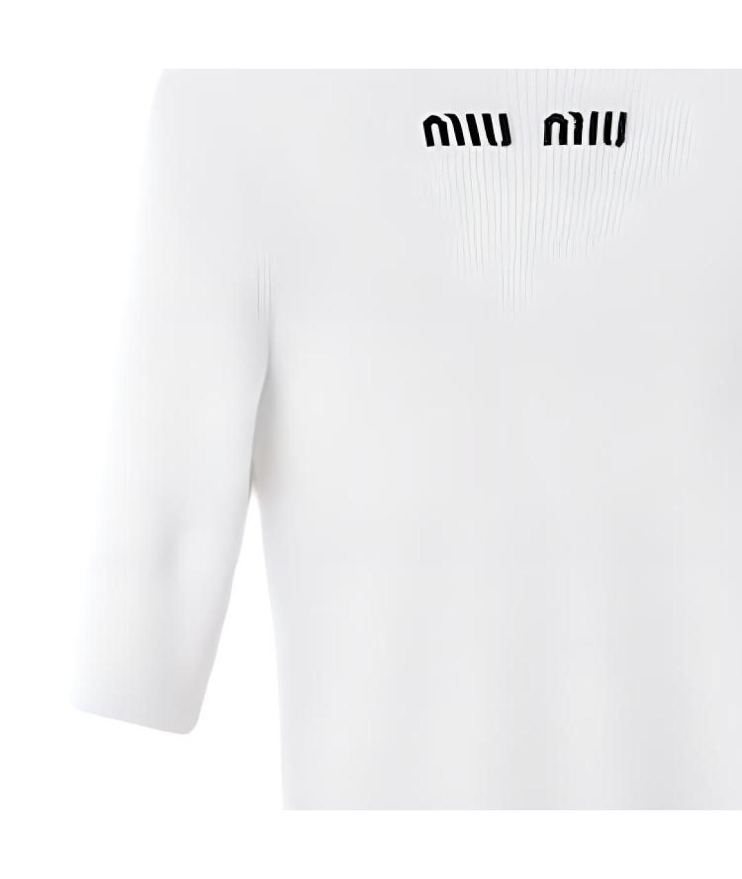 MIU MIU Белый джемпер / свитер, фото 6