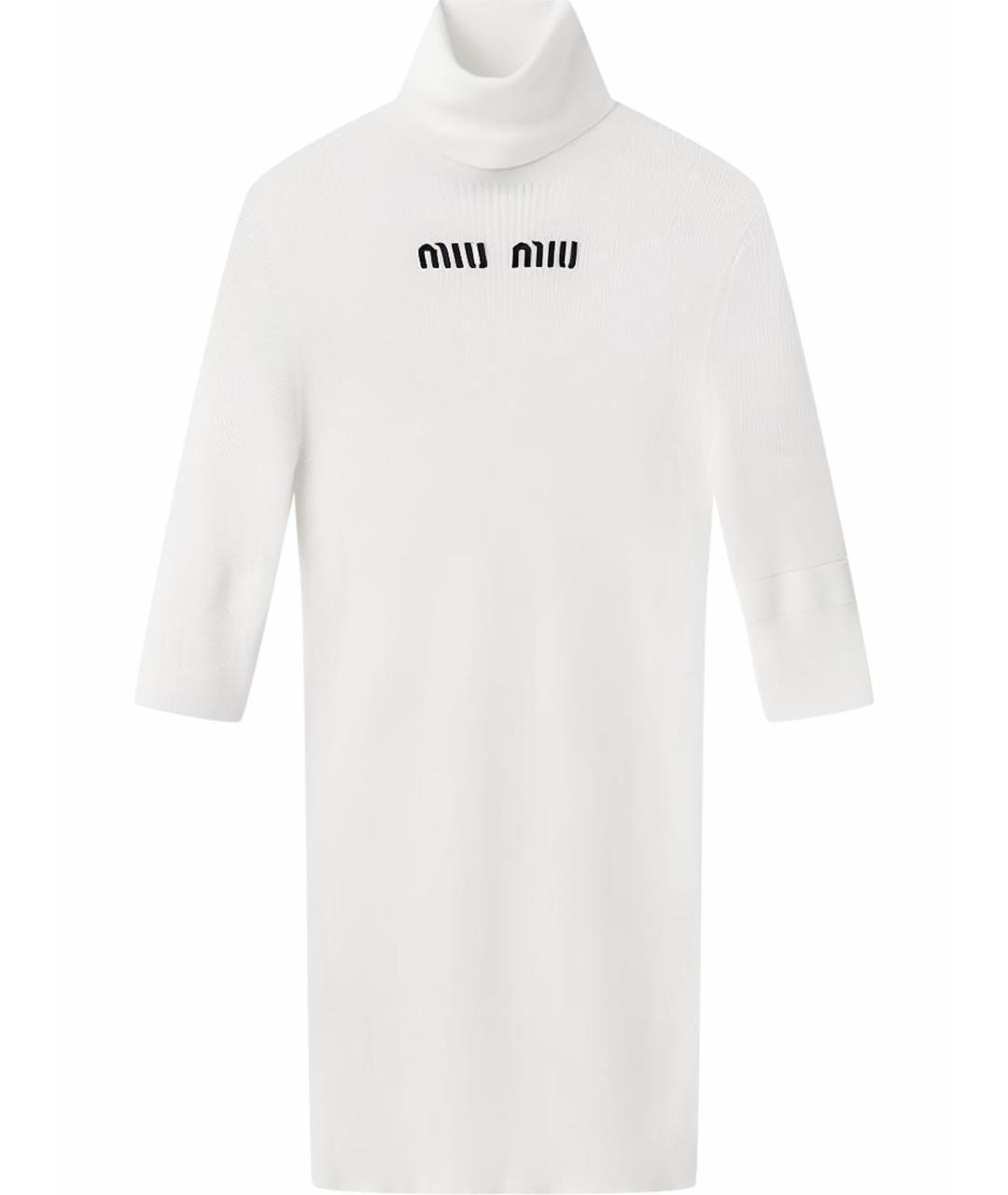 MIU MIU Белый джемпер / свитер, фото 1