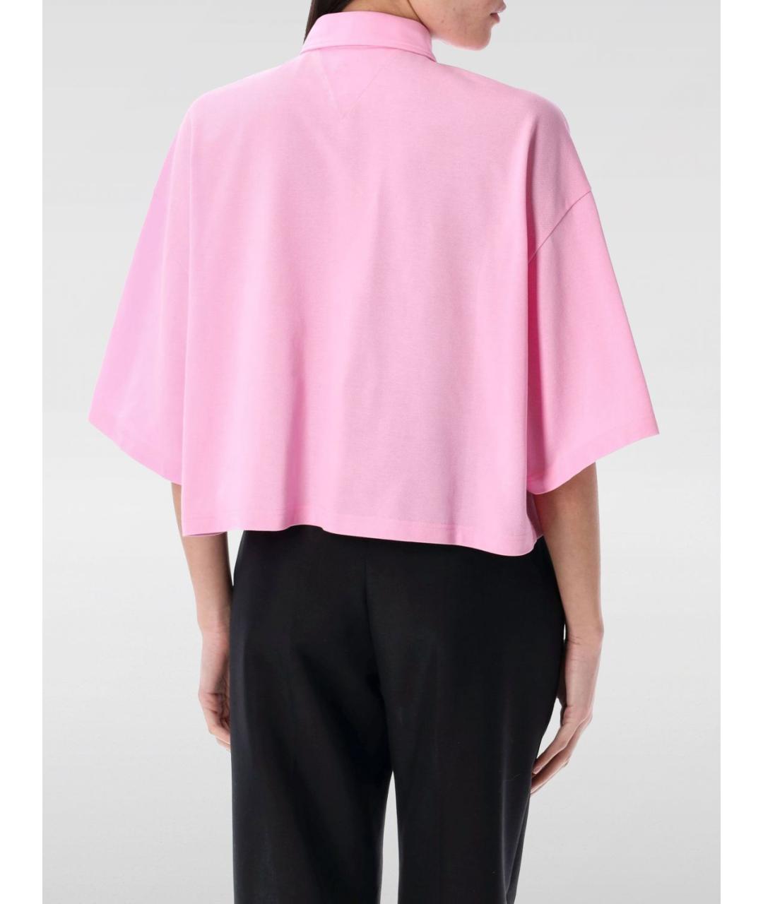 BOTTEGA VENETA Розовая хлопковая рубашка, фото 3
