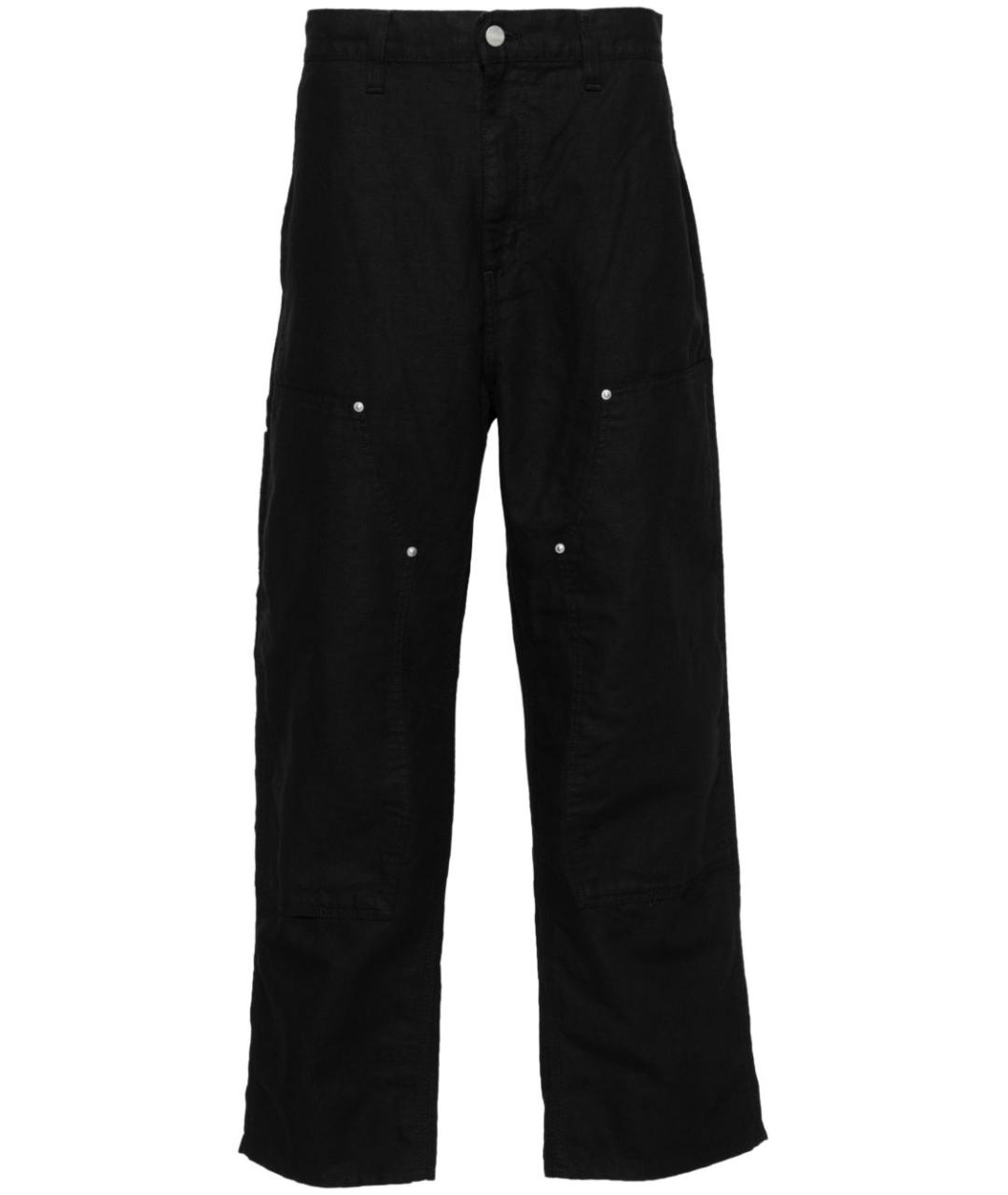 CARHARTT WIP Черные хлопковые повседневные брюки, фото 1