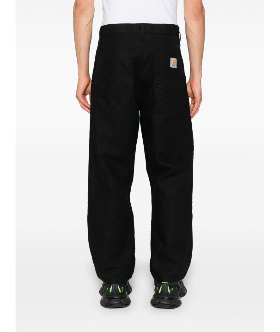 CARHARTT WIP Черные хлопковые повседневные брюки, фото 6