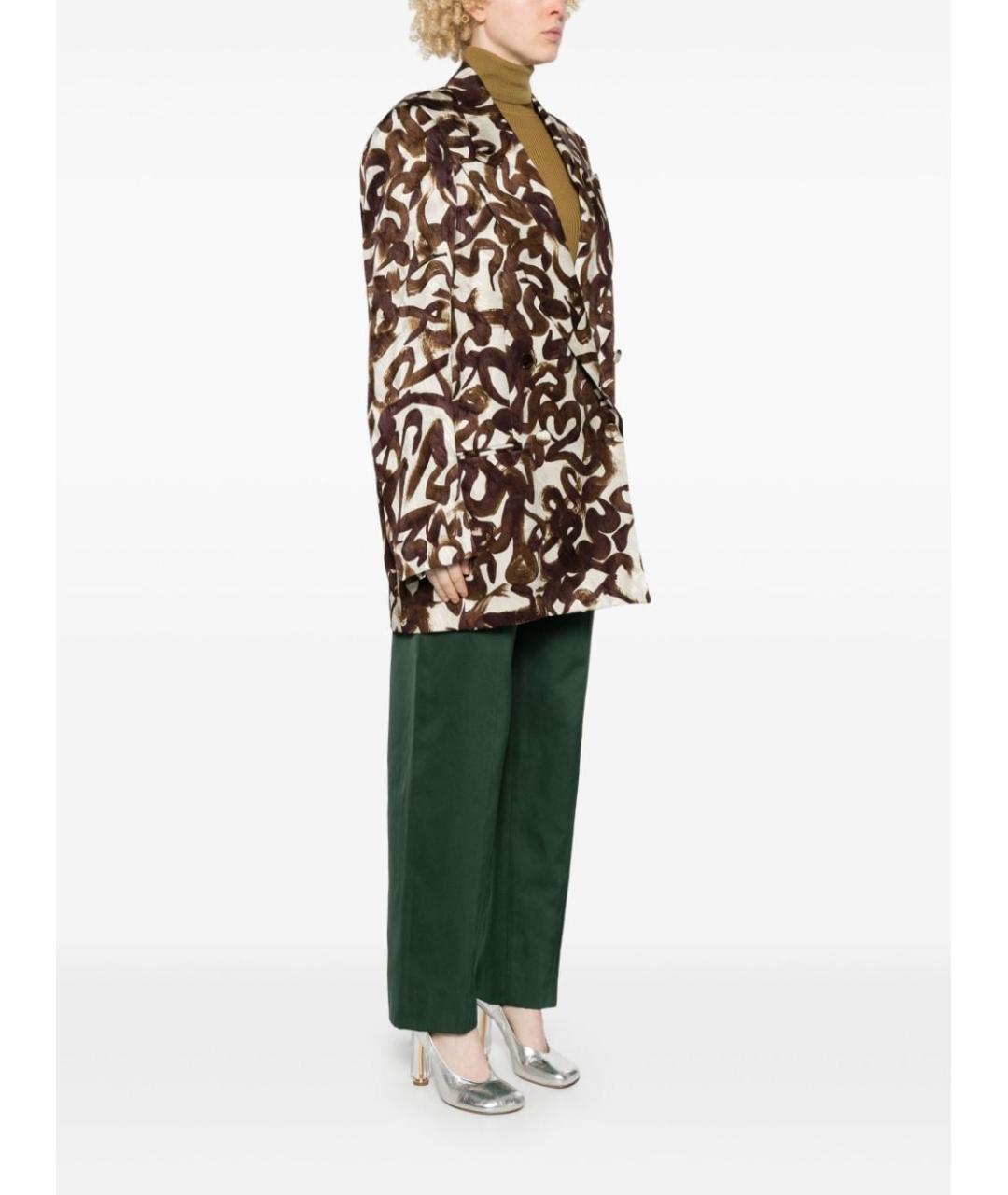 DRIES VAN NOTEN Коричневый жакет/пиджак, фото 4