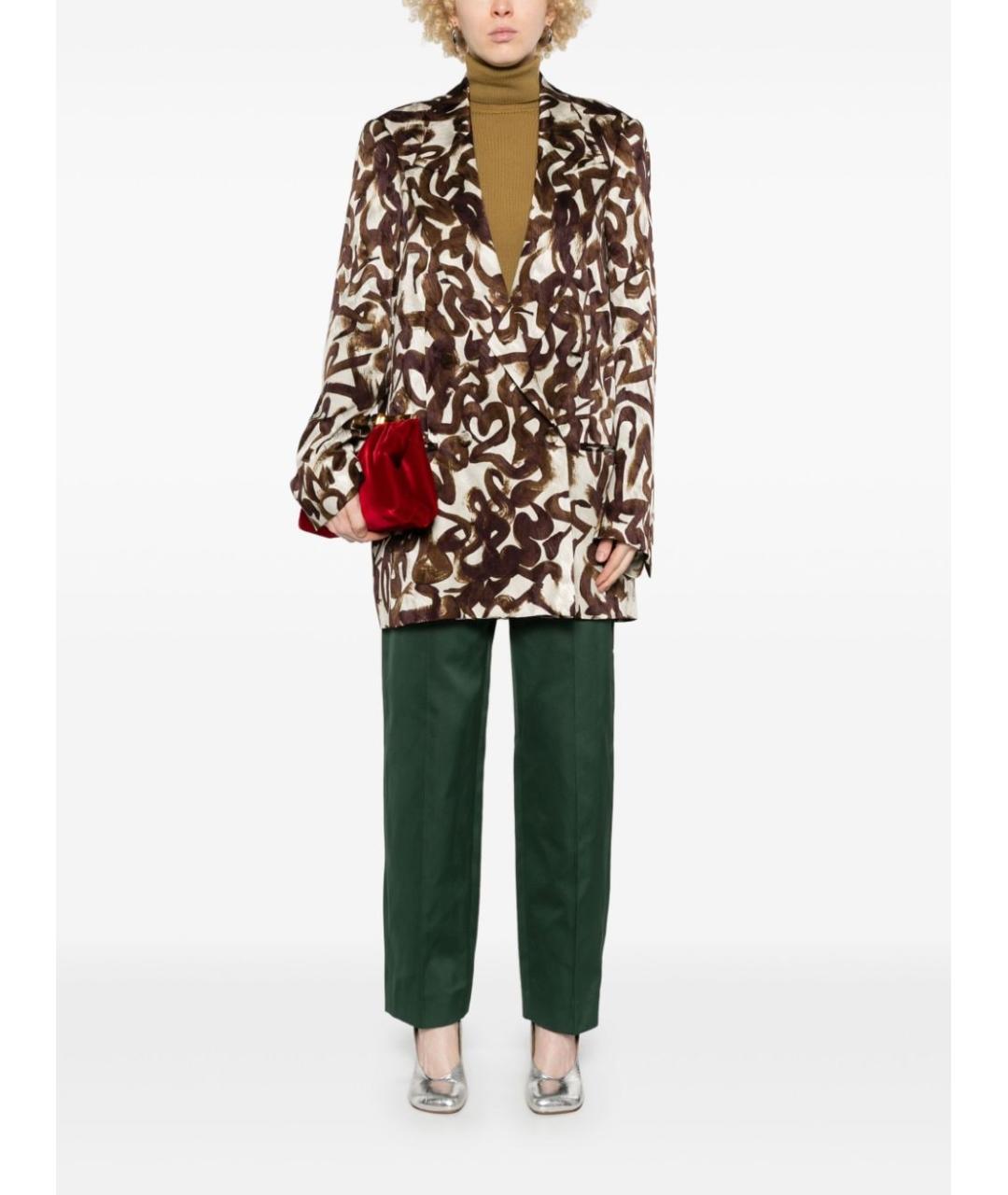 DRIES VAN NOTEN Коричневый жакет/пиджак, фото 5