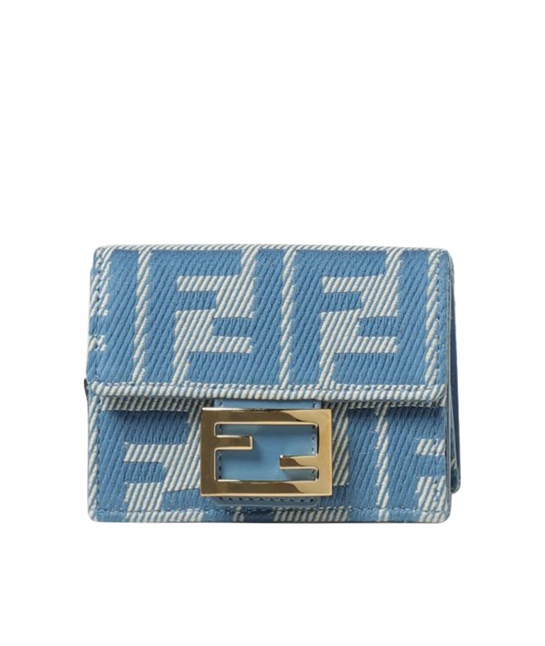 FENDI Голубой кошелек, фото 1