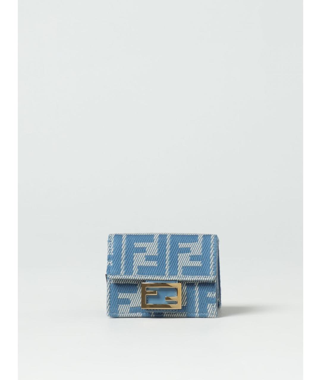 FENDI Голубой кошелек, фото 4