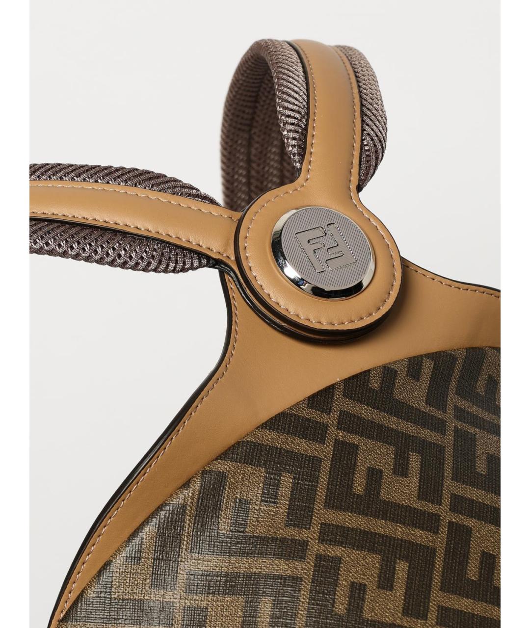 FENDI Коричневый рюкзак, фото 4