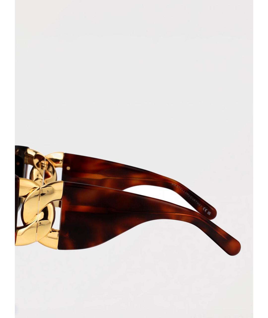 STELLA MCCARTNEY Коричневые солнцезащитные очки, фото 4