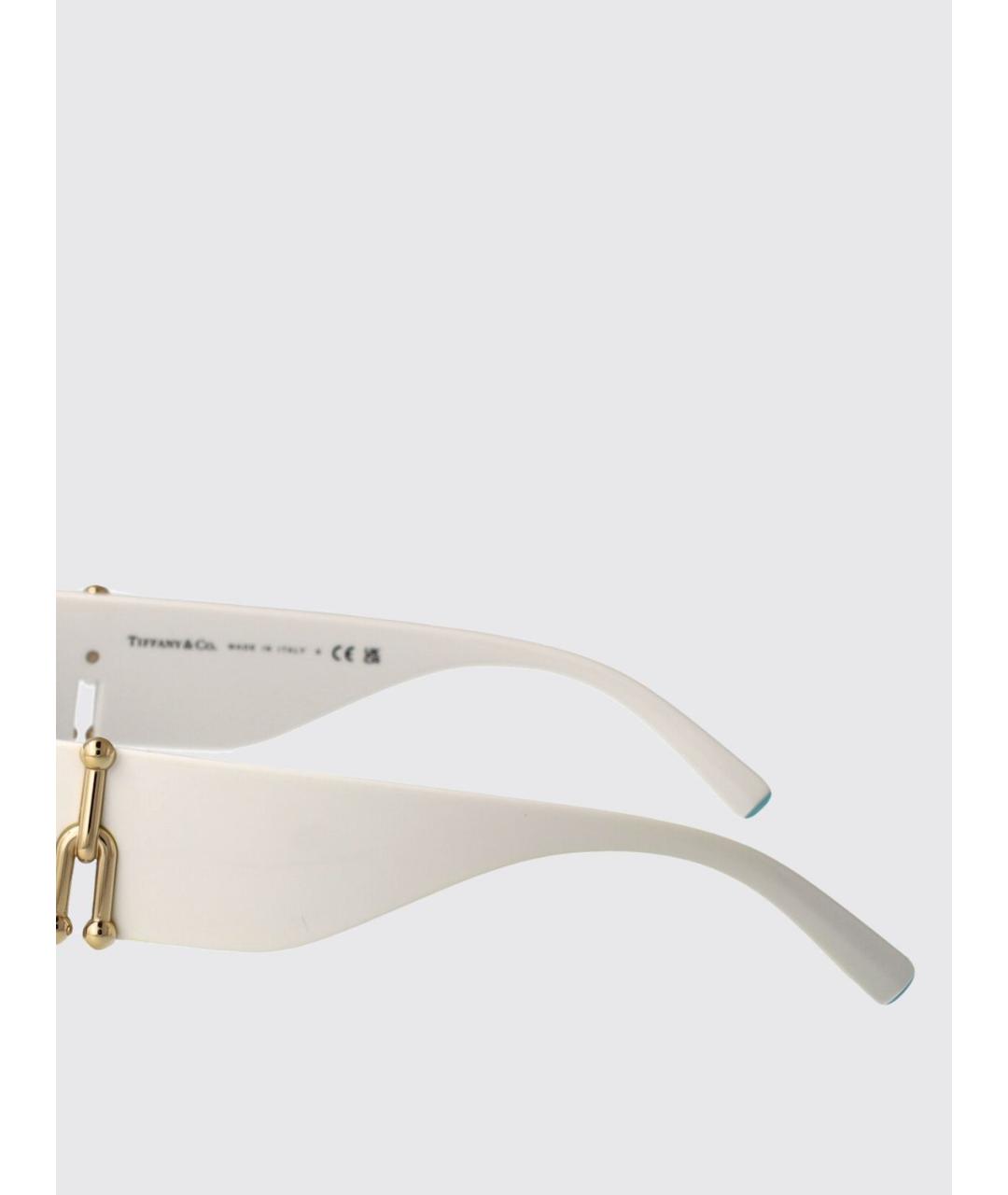 TIFFANY&CO Белые солнцезащитные очки, фото 4