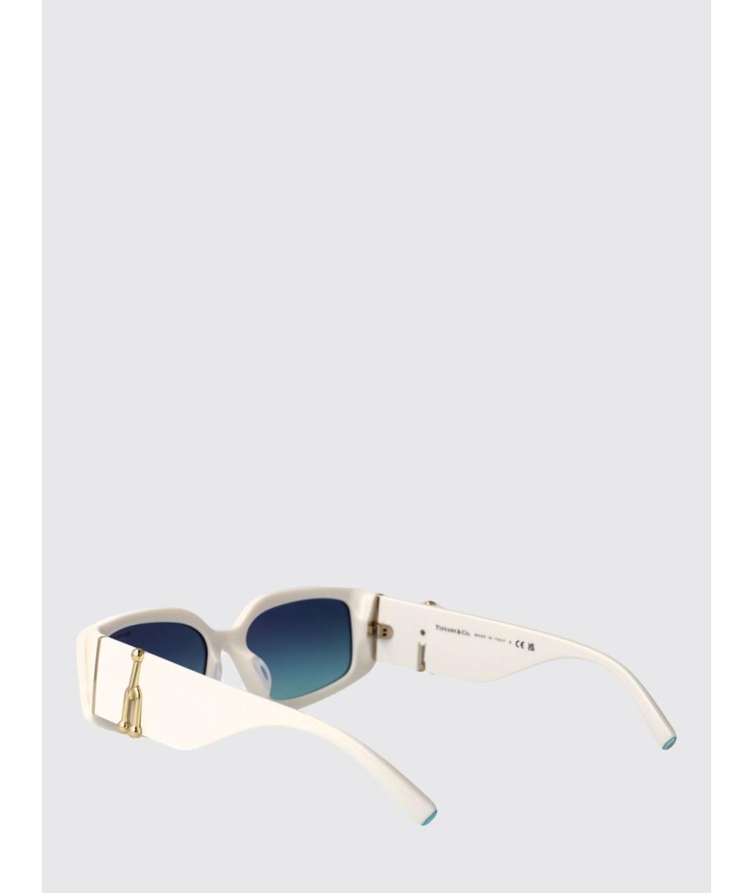 TIFFANY&CO Белые солнцезащитные очки, фото 3