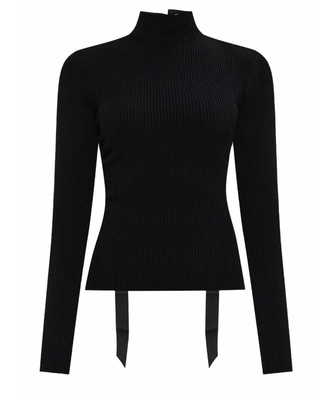 BALENCIAGA Черный вискозный джемпер / свитер, фото 1