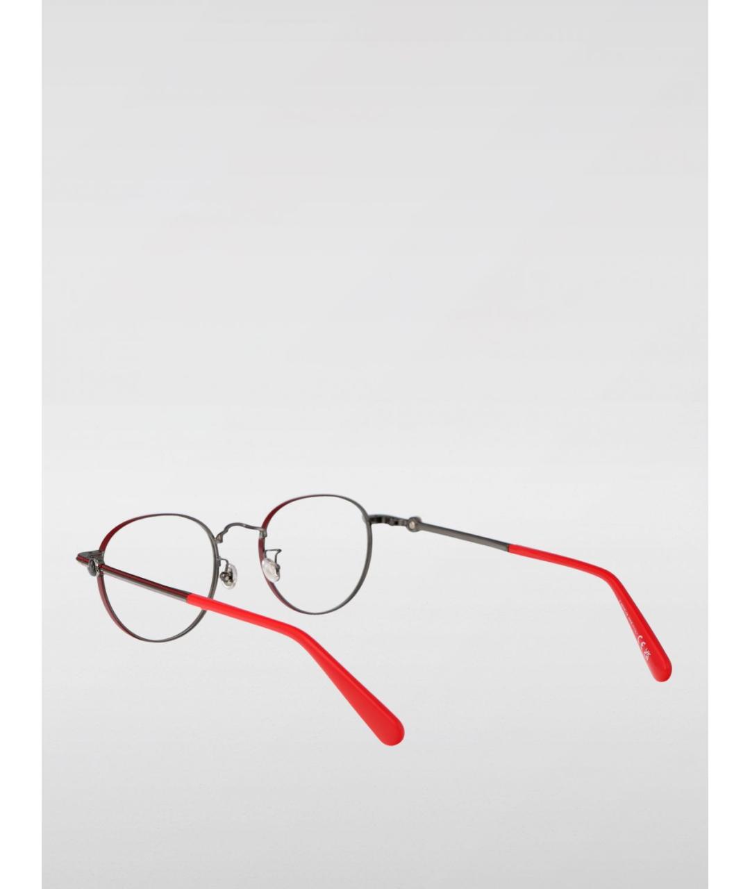 MONCLER Красные солнцезащитные очки, фото 3