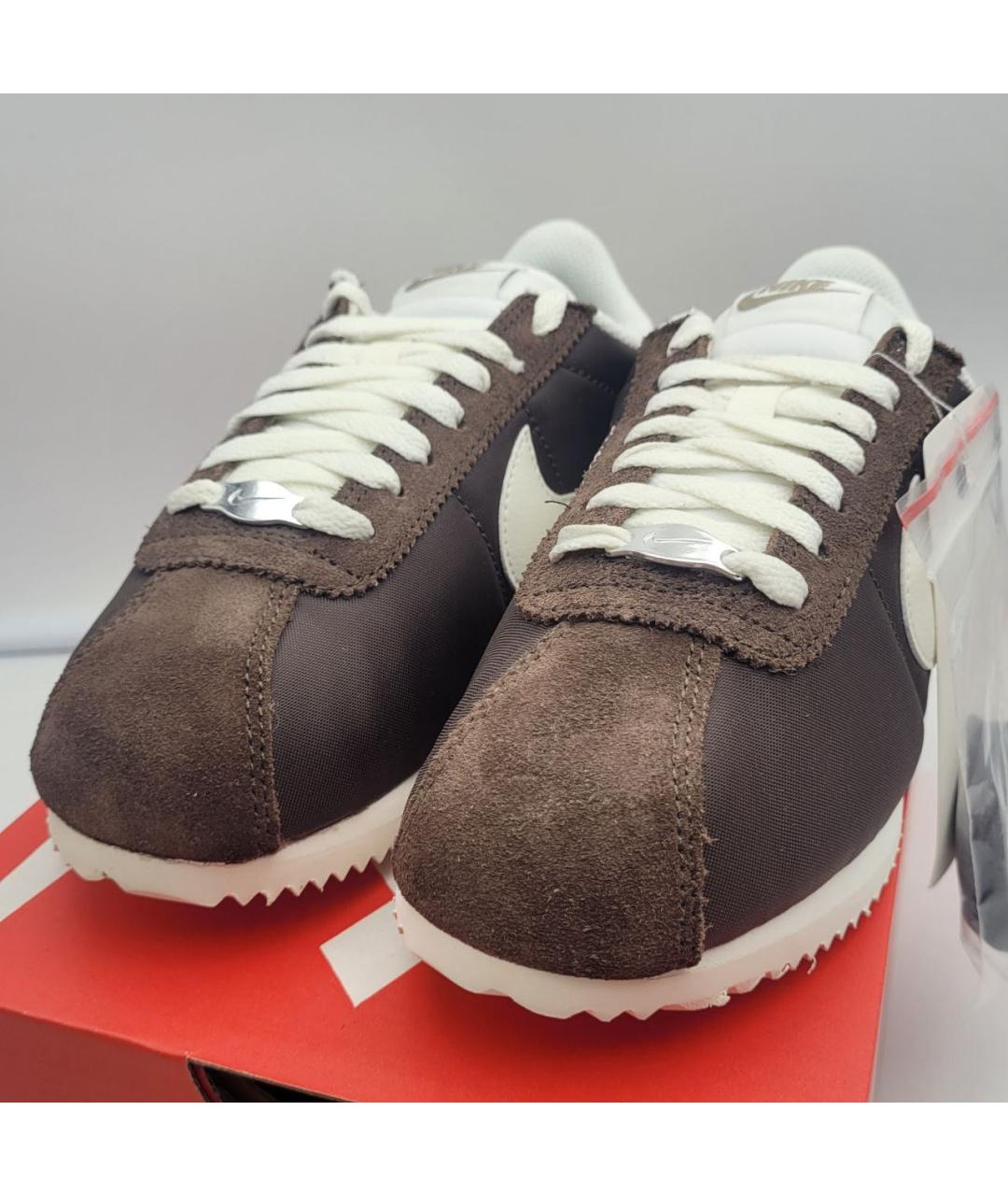 NIKE Коричневые замшевые кроссовки, фото 2