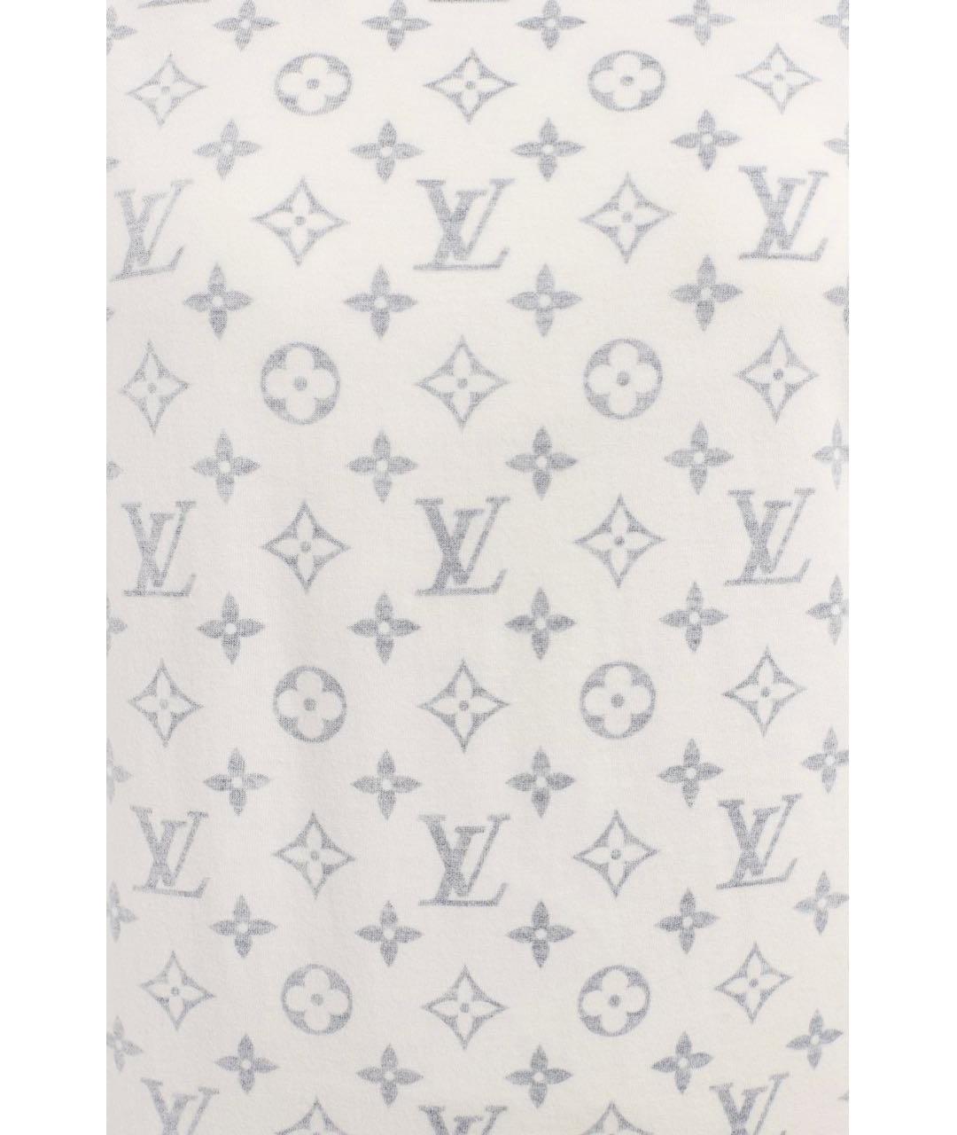 LOUIS VUITTON Белая хлопковая футболка, фото 3