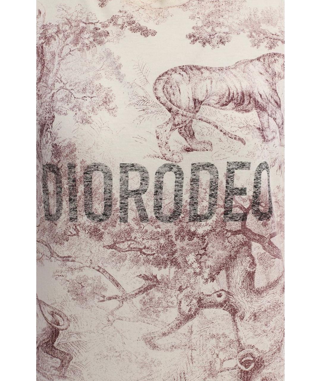 CHRISTIAN DIOR Мульти хлопковая футболка, фото 3