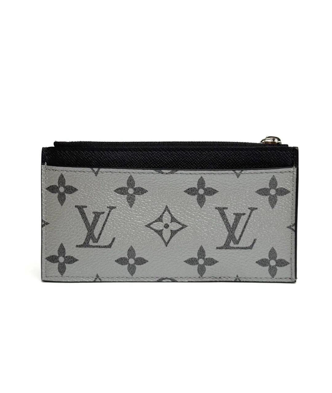 LOUIS VUITTON Серебрянный кожаный кардхолдер, фото 3