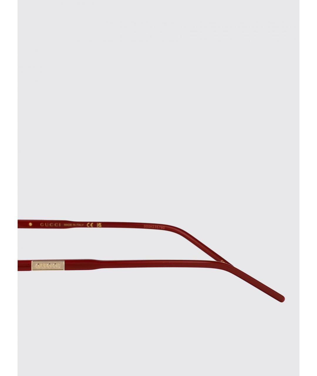 GUCCI Бордовые солнцезащитные очки, фото 4