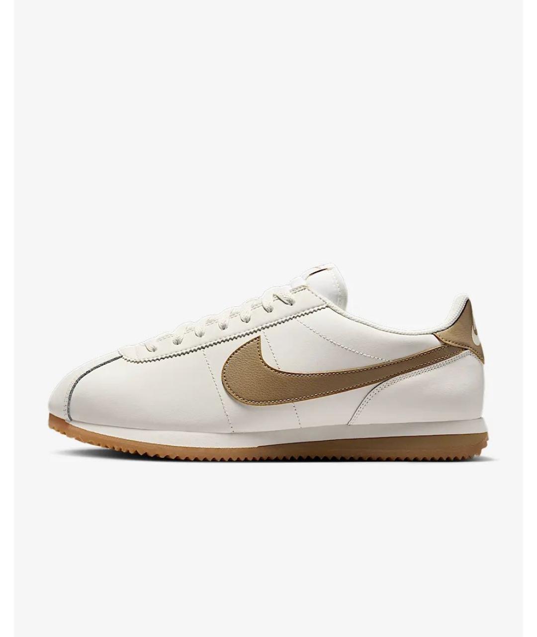 NIKE Белые кожаные кроссовки, фото 7