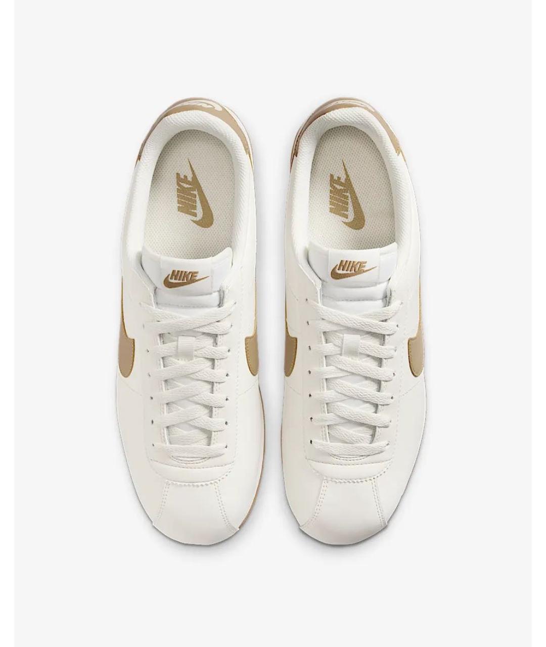 NIKE Белые кожаные кроссовки, фото 3