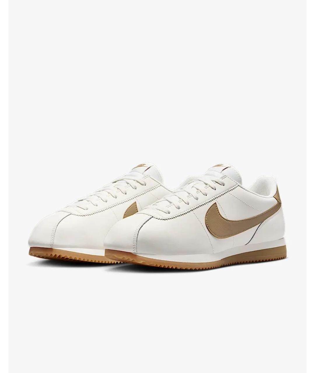 NIKE Белые кожаные кроссовки, фото 2