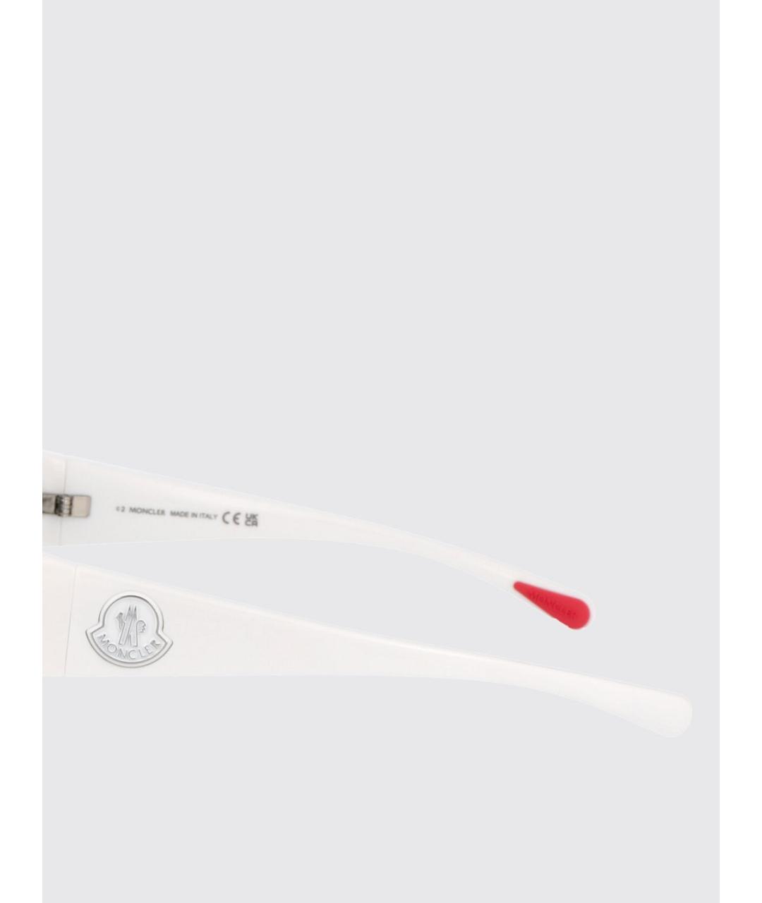 MONCLER Белые солнцезащитные очки, фото 4