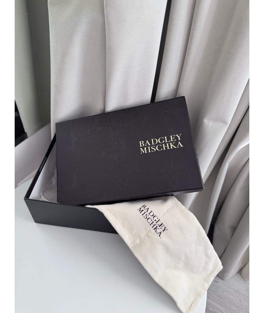 BADGLEY MISCHKA Бежевые текстильные туфли, фото 8