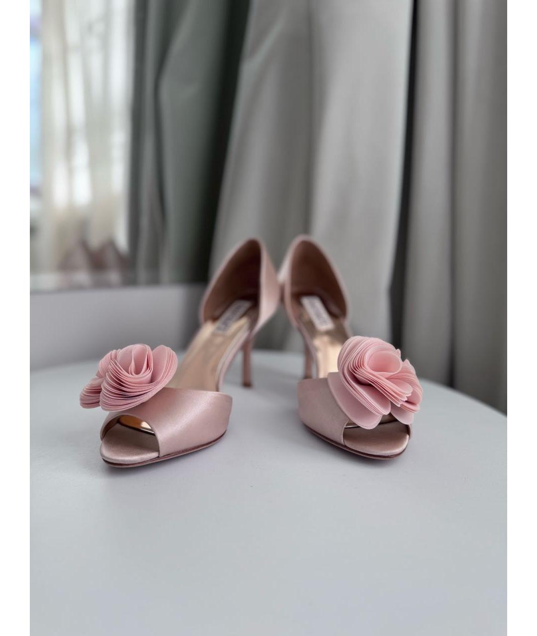 BADGLEY MISCHKA Бежевые текстильные туфли, фото 7