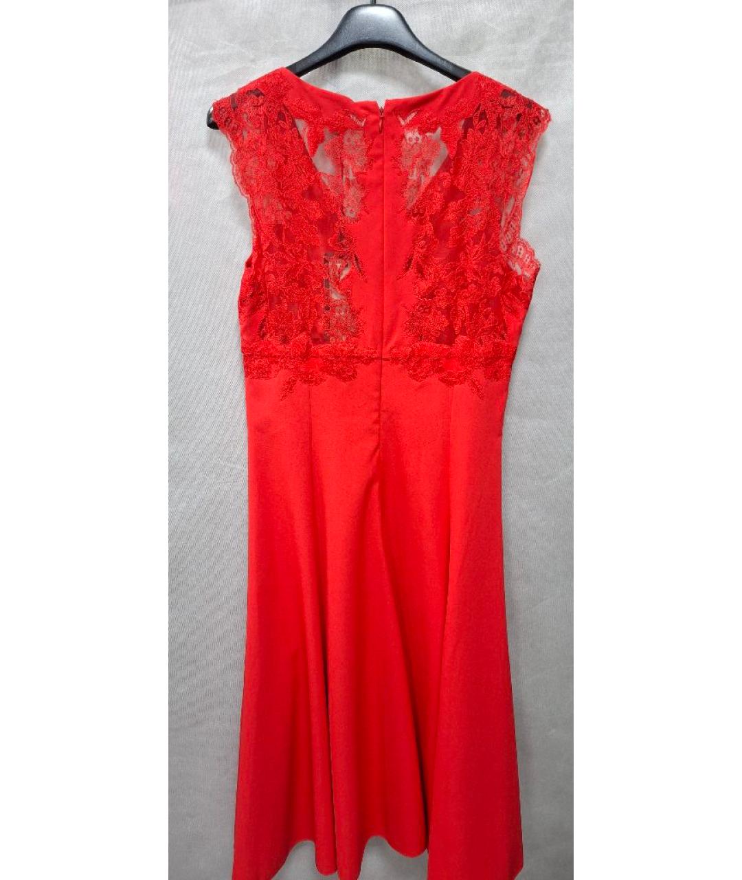 ERMANNO SCERVINO Красное полиэстеровое коктейльное платье, фото 2