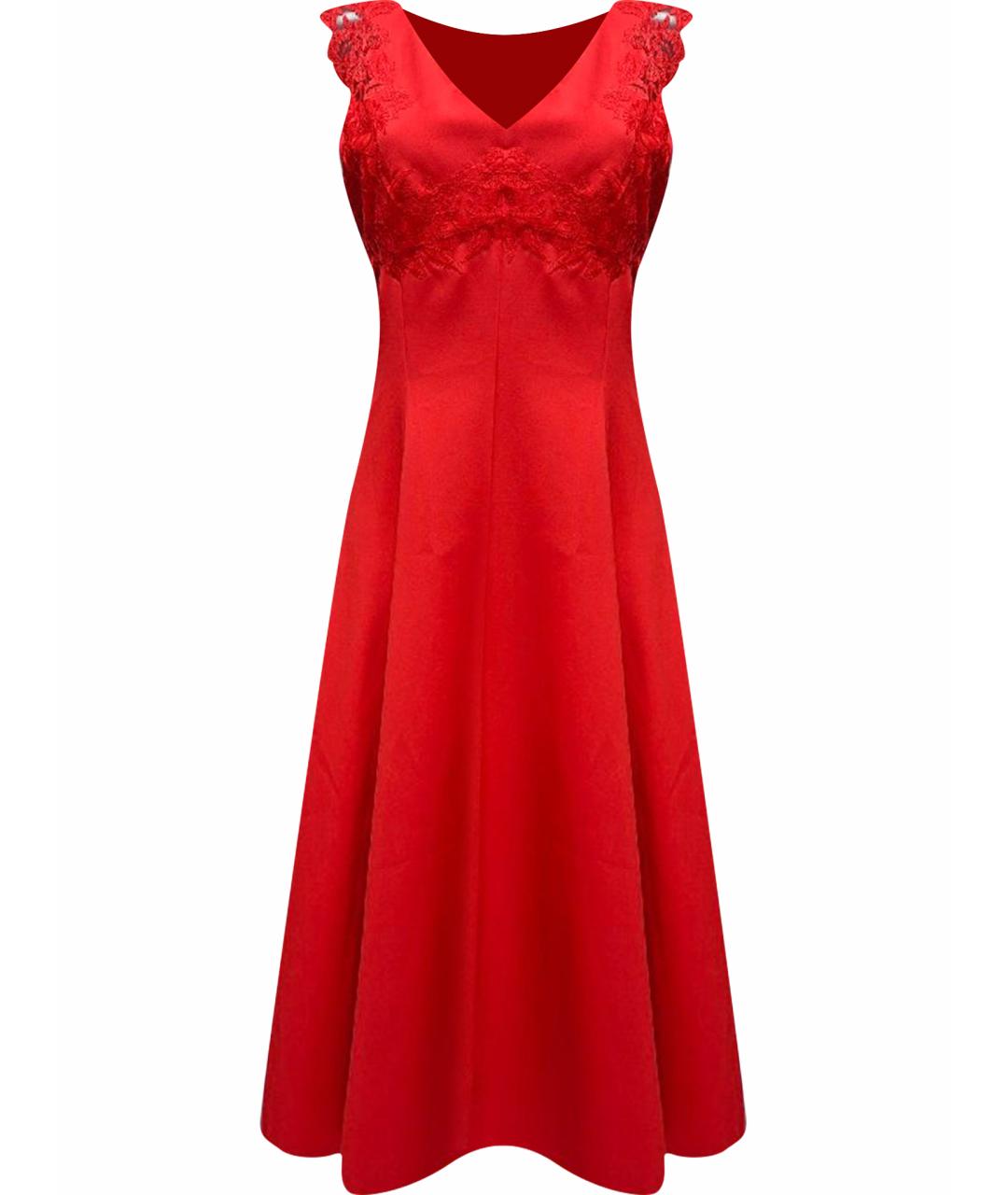 ERMANNO SCERVINO Красное полиэстеровое коктейльное платье, фото 1