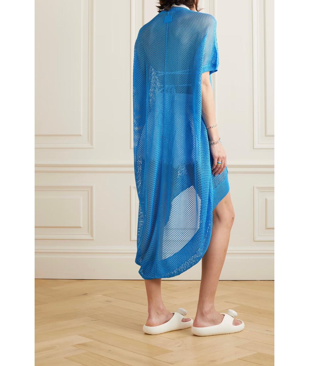 LOEWE Бирюзовое коктейльное платье, фото 4