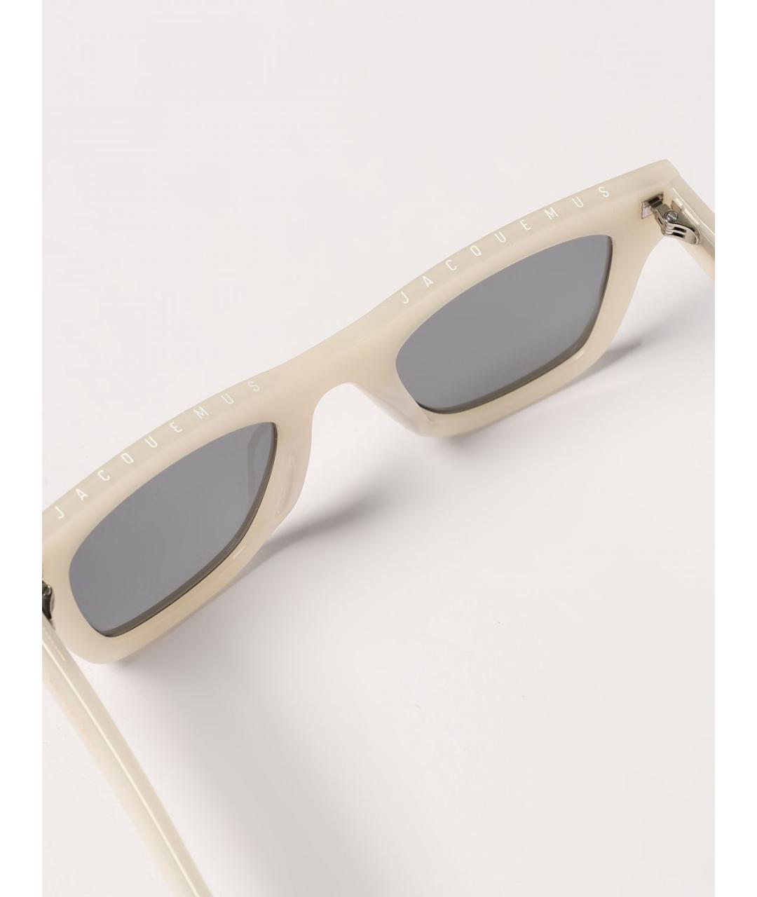 JACQUEMUS Бежевые солнцезащитные очки, фото 5