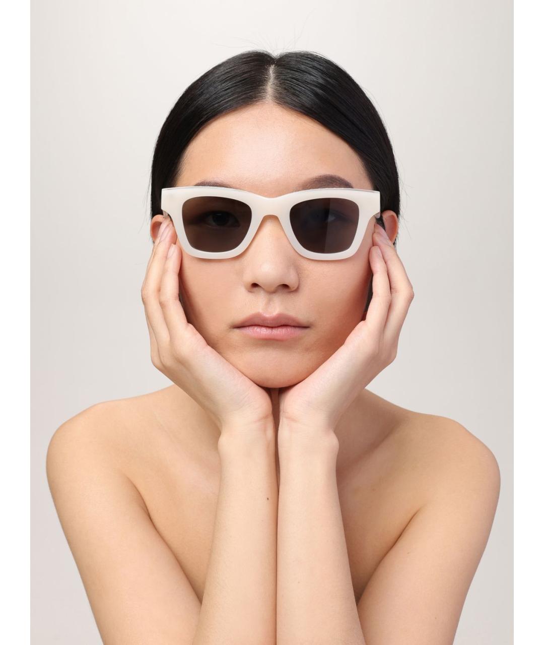 JACQUEMUS Бежевые солнцезащитные очки, фото 2