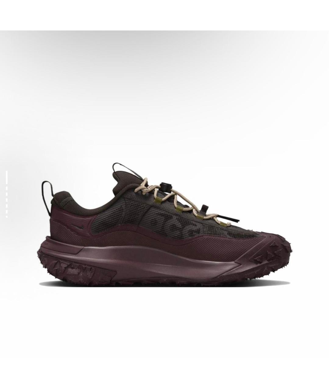 NIKE ACG Бордовые низкие кроссовки / кеды, фото 2