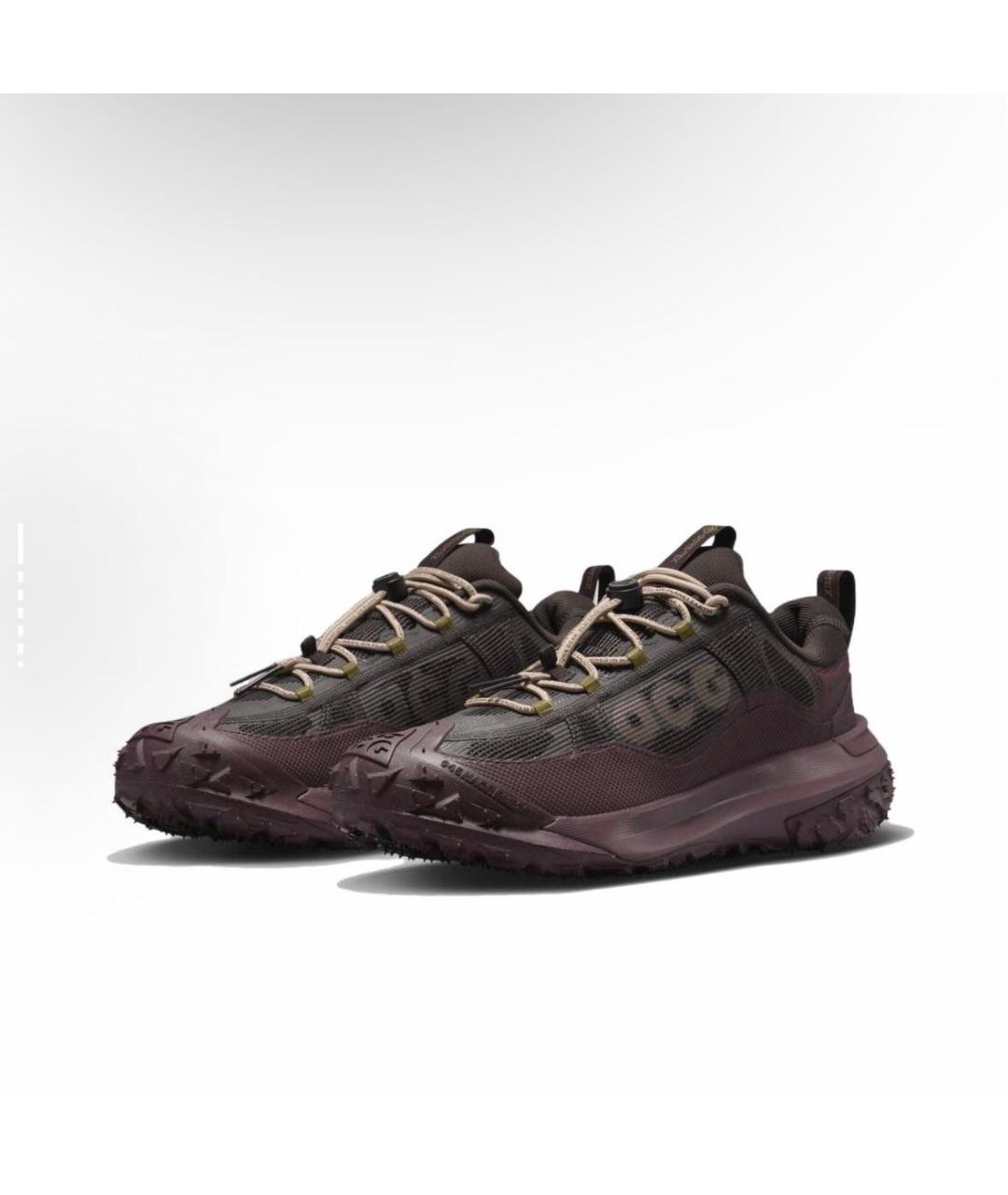 NIKE ACG Бордовые низкие кроссовки / кеды, фото 3