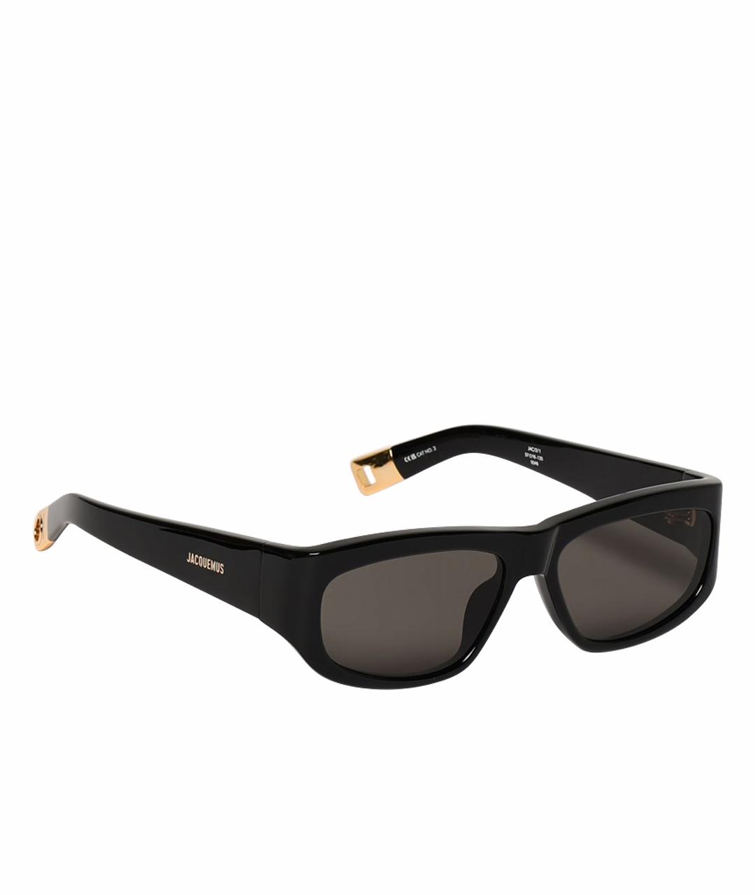 JACQUEMUS Черные солнцезащитные очки, фото 1