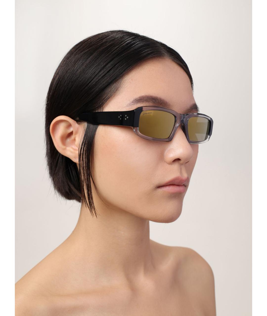 JACQUEMUS Серые солнцезащитные очки, фото 2
